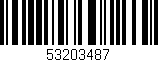 Código de barras (EAN, GTIN, SKU, ISBN): '53203487'
