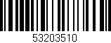 Código de barras (EAN, GTIN, SKU, ISBN): '53203510'