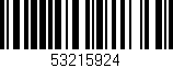 Código de barras (EAN, GTIN, SKU, ISBN): '53215924'