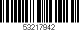 Código de barras (EAN, GTIN, SKU, ISBN): '53217942'