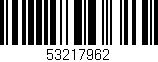 Código de barras (EAN, GTIN, SKU, ISBN): '53217962'