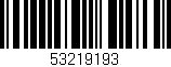 Código de barras (EAN, GTIN, SKU, ISBN): '53219193'