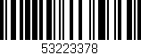 Código de barras (EAN, GTIN, SKU, ISBN): '53223378'