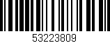 Código de barras (EAN, GTIN, SKU, ISBN): '53223809'
