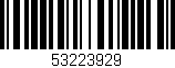 Código de barras (EAN, GTIN, SKU, ISBN): '53223929'