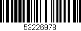 Código de barras (EAN, GTIN, SKU, ISBN): '53226978'