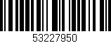 Código de barras (EAN, GTIN, SKU, ISBN): '53227950'