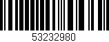 Código de barras (EAN, GTIN, SKU, ISBN): '53232980'