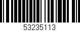 Código de barras (EAN, GTIN, SKU, ISBN): '53235113'
