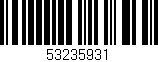 Código de barras (EAN, GTIN, SKU, ISBN): '53235931'