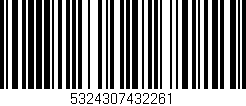 Código de barras (EAN, GTIN, SKU, ISBN): '5324307432261'