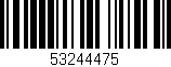 Código de barras (EAN, GTIN, SKU, ISBN): '53244475'