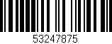 Código de barras (EAN, GTIN, SKU, ISBN): '53247875'