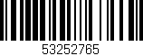 Código de barras (EAN, GTIN, SKU, ISBN): '53252765'