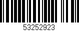 Código de barras (EAN, GTIN, SKU, ISBN): '53252923'