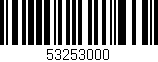 Código de barras (EAN, GTIN, SKU, ISBN): '53253000'