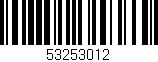 Código de barras (EAN, GTIN, SKU, ISBN): '53253012'