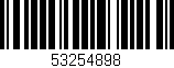 Código de barras (EAN, GTIN, SKU, ISBN): '53254898'