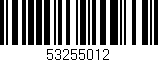 Código de barras (EAN, GTIN, SKU, ISBN): '53255012'