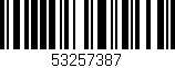 Código de barras (EAN, GTIN, SKU, ISBN): '53257387'