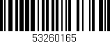 Código de barras (EAN, GTIN, SKU, ISBN): '53260165'