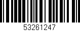 Código de barras (EAN, GTIN, SKU, ISBN): '53261247'