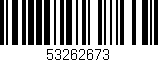 Código de barras (EAN, GTIN, SKU, ISBN): '53262673'