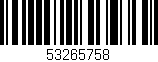 Código de barras (EAN, GTIN, SKU, ISBN): '53265758'