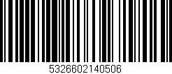 Código de barras (EAN, GTIN, SKU, ISBN): '5326602140506'