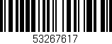 Código de barras (EAN, GTIN, SKU, ISBN): '53267617'