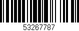 Código de barras (EAN, GTIN, SKU, ISBN): '53267787'