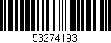 Código de barras (EAN, GTIN, SKU, ISBN): '53274193'