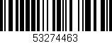 Código de barras (EAN, GTIN, SKU, ISBN): '53274463'