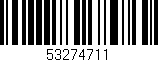 Código de barras (EAN, GTIN, SKU, ISBN): '53274711'
