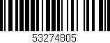 Código de barras (EAN, GTIN, SKU, ISBN): '53274805'