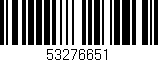 Código de barras (EAN, GTIN, SKU, ISBN): '53276651'