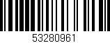 Código de barras (EAN, GTIN, SKU, ISBN): '53280961'