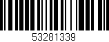 Código de barras (EAN, GTIN, SKU, ISBN): '53281339'