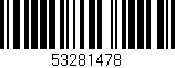Código de barras (EAN, GTIN, SKU, ISBN): '53281478'