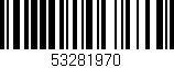 Código de barras (EAN, GTIN, SKU, ISBN): '53281970'