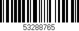 Código de barras (EAN, GTIN, SKU, ISBN): '53288765'