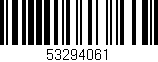 Código de barras (EAN, GTIN, SKU, ISBN): '53294061'