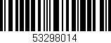 Código de barras (EAN, GTIN, SKU, ISBN): '53298014'