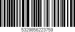 Código de barras (EAN, GTIN, SKU, ISBN): '5329856223759'