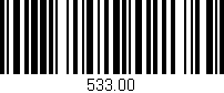 Código de barras (EAN, GTIN, SKU, ISBN): '533.00'