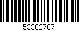 Código de barras (EAN, GTIN, SKU, ISBN): '53302707'