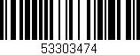 Código de barras (EAN, GTIN, SKU, ISBN): '53303474'
