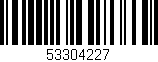 Código de barras (EAN, GTIN, SKU, ISBN): '53304227'