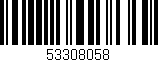 Código de barras (EAN, GTIN, SKU, ISBN): '53308058'
