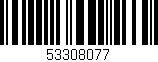Código de barras (EAN, GTIN, SKU, ISBN): '53308077'